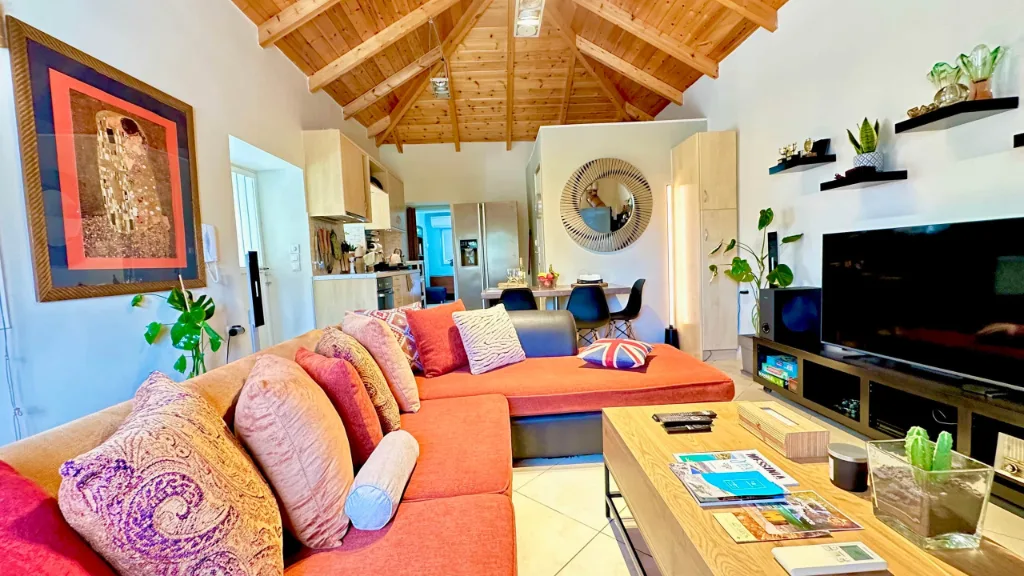 The living room at Villa Georgia